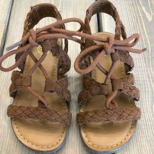 Brown kids sandals